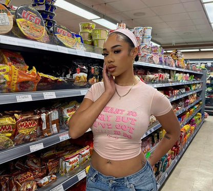 I want to cry but… Pink Baby Tee